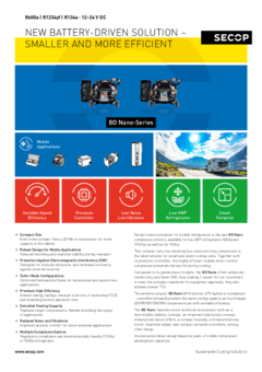 BD Nano-Series, R600a, R1234yf, R134a, 12-24 V DC