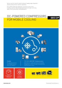 DC-Powered Compressors for Mobile Cooling