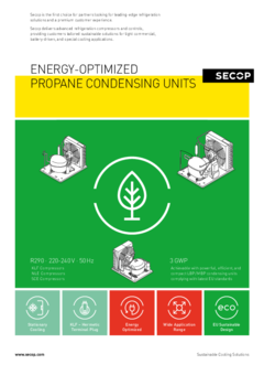 Energy-Optimized Propane Condensing Units