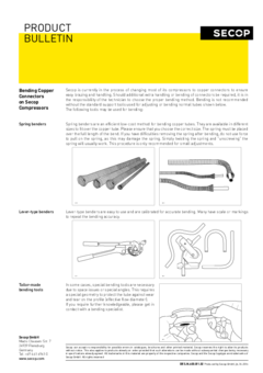 Bending Copper Connectors on Secop Compressors