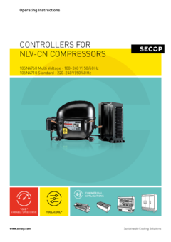 NLV-CN 压缩机 – 105N4760 (100-240 V, 50/60 Hz), 105N4710 (220-240 V, 50/60 Hz) 控制器