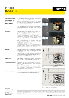Standardization of K-Series and KL-Series Terminal Board Covers