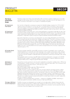 The Secop Compressor Range