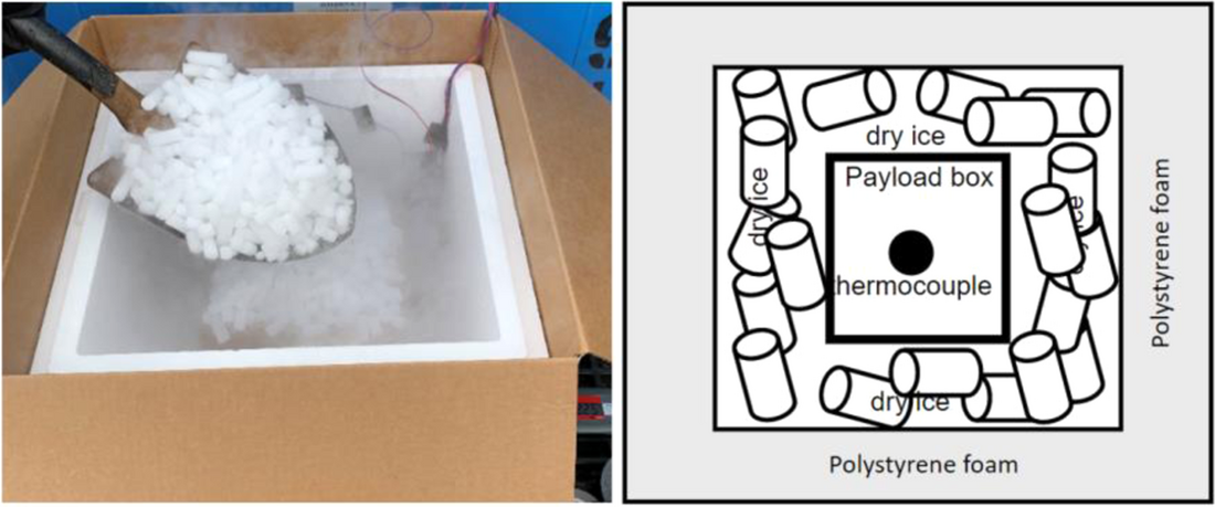 dry ice vaccine cooling