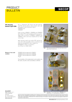 PTC Starting Devices Type 103N