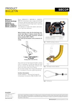 Brazing on Discharge Connector, BDN45F and BDN50K